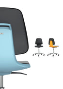 CHAIR LABSIT BIMOS SWIVEL BLACK ANTHRICITE INTEGRAL FOAM POLISHED BASE