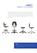 CHAIR LABSIT BIMOS SWIVEL BLACK ANTHRICITE INTEGRAL FOAM POLISHED BASE