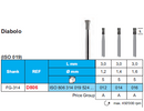 DIAMOND BUR FG 806 DIABOLO 5pcs STODDARD