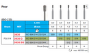 DIAMOND BUR FG 830 PEAR 5pcs STODDARD