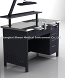 DENTAL LAB WORK BENCH SINGLE SEATER STAINLESS STEEL TOPS