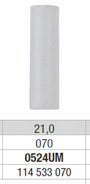 RUBBER WHEEL WHITE UNIVERSAL INTRAPOL EDENTA