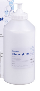 HEAT CURE POWDER & LIQUID INTERACRYL TRANSPARENT INTERDENT