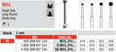DIAMOND BUR FG LONG ROUND 801 1 pcs EDENTA
