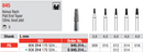 DIAMOND BUR FG FLAT END TAPER 845 1 pcs EDENTA