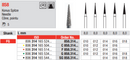 DIAMOND BUR FG NEEDLE 858 1 pcs EDENTA