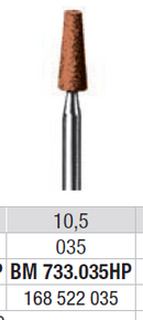 ABRASIVE MOUNTED STONES BROWN 12pcs EDENTA