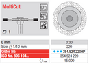 DIAMOND DISC 354 DSP MED MULTICUT  22X0.3mm EDENTA