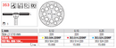 DIAMOND DISC 353 DSP FINE FLEX PREF  22X0.15mm EDENTA