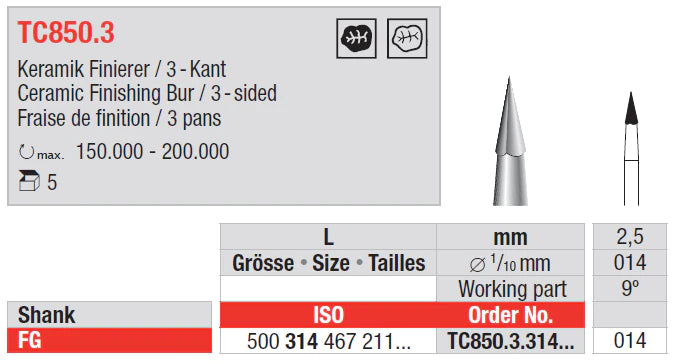 CERAMIC FINISHING BUR