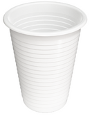 PLASTIC CUPS WHITE 100pcs