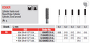 DIAMOND BUR FG ROUND EDGE CYLINDER 836 1 pcs EDENTA