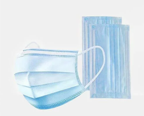 FACE MASKS 3PLY BLUE WITH EAR LOOP 50pcs
