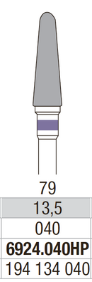 TUNGSTEN CARBIDE BUR HP SPIRAL CUT EDENTA
