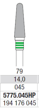 TUNGSTEN CARBIDE BUR HP TRANSVERSE CUT SOFT BASE TRIMMER EDENTA