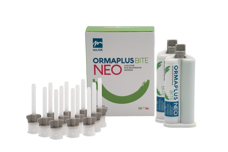 BITE REGISTRATION SILICONE ORMAPLUS NEO BITE 2X50g INCL 12 TIPS
