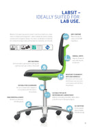 CHAIR LABSIT BIMOS SWIVEL BLACK ANTHRICITE INTEGRAL FOAM POLISHED BASE