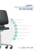 CHAIR LABSIT BIMOS SWIVEL BLACK ANTHRICITE INTEGRAL FOAM POLISHED BASE