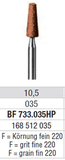 ABRASIVE MOUNTED STONES BROWN 12pcs EDENTA