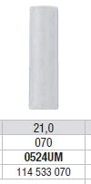 RUBBER WHEEL WHITE UNIVERSAL INTRAPOL EDENTA