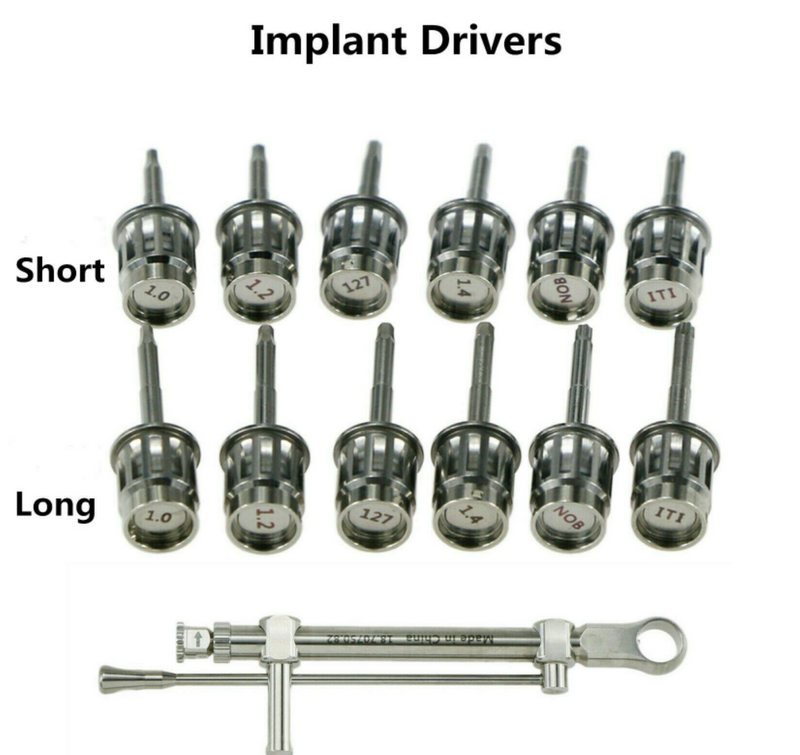 IMPLANT DRIVER SET/ PROSTHETIC TOOL KIT RAINBOW