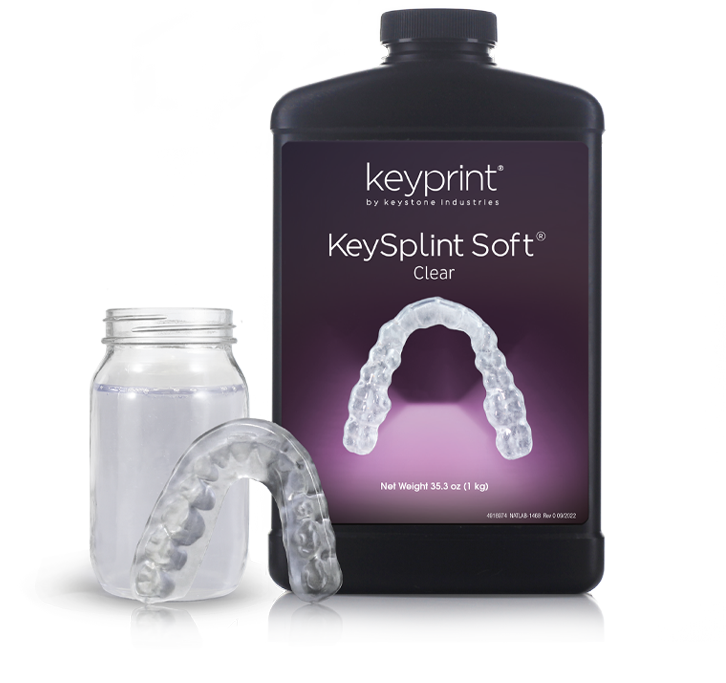 3D PRINTING RESIN KEYSPLINT SOFT 385nm-405nm 1kg