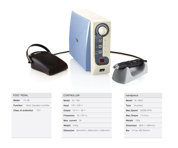 MICROMOTOR MICRONX BRUSHLESS COMPLETE