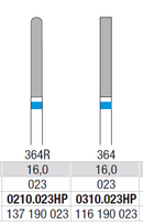 TUNGSTEN CARBIDE BUR HP CROSS CUT 364R ROUND END BARREL LONG EDENTA