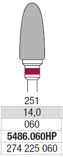 TUNGSTEN CARBIDE BUR HP LEFT HAND EDENTA