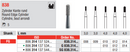 DIAMOND BUR FG ROUND EDGE CYLINDER 838 1 pcs EDENTA