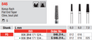 DIAMOND BUR FG FLAT END TAPER 846 1 pcs EDENTA