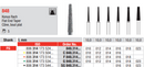 DIAMOND BUR FG FLAT END TAPER 848 1 pcs EDENTA