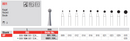 DIAMOND BUR HP D801 ROUND EDENTA