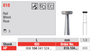 DIAMOND BUR HP D807 WHEEL SQUARE EDGE EDENTA