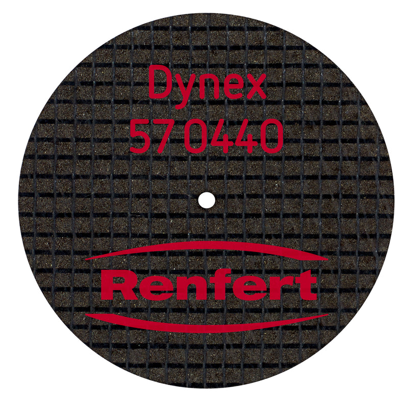 CUTTING DISCS DYNEX RENFERT
 FOR NON PRECIOUS AND MODEL CASTING METAL ALLOYS 38 000rpm