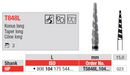 DIAMOND BUR HP TURBO TWIST T848L LONG TAPER EDENTA