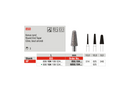 DIAMOND BUR HP D850 ROUND END TAPER LONG EDENTA