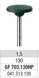 ABRASIVE MOUNTED STONES GREEN 12pcs EDENTA