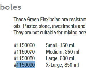 MIXING BOWL PLASTER X-LARGE GREEN 850ml (DDL LARGE)