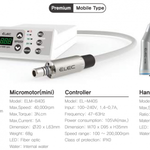 MICROMOTOR MICRONX FAST ELEC II MINI CLINICAL MOBILE ELECTRICAL HANDPIECE COMPLETE (EL-M40S)