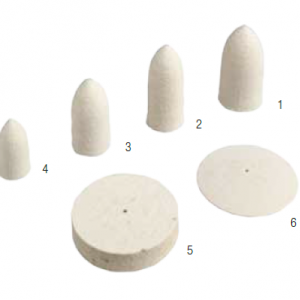 FELT CONE POLISHER LARGE NO1 50X25mm 1pcs INTERDENT