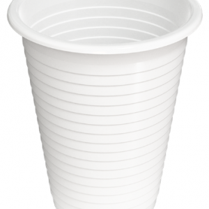 PLASTIC CUPS 100pcs WHITE ASA
