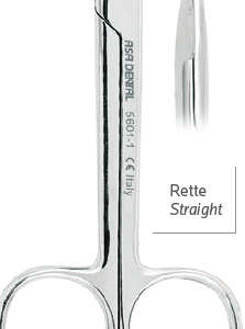SCISSOR CROWN STRAIGHT 10.5cm 1pcs ASA