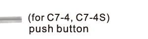 CHAIRSIDE LOW SPEED STRAIGHT CONTRA CARTRIDGE PUSH FOR C7-4, C74S