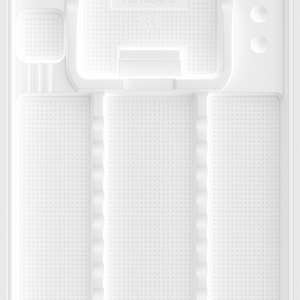 INSTRUMENT TRAY PLASTIC DISPOSABLE DIVIDED WHITE KNURLED 1pcs