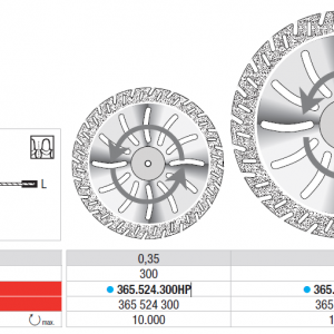 PLASTERCUT DISC 365 300X0.45 1pcs EDENTA