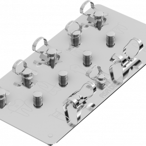 RUBBER DAM CLAMP COMPLETE SET 8X CLAMPS